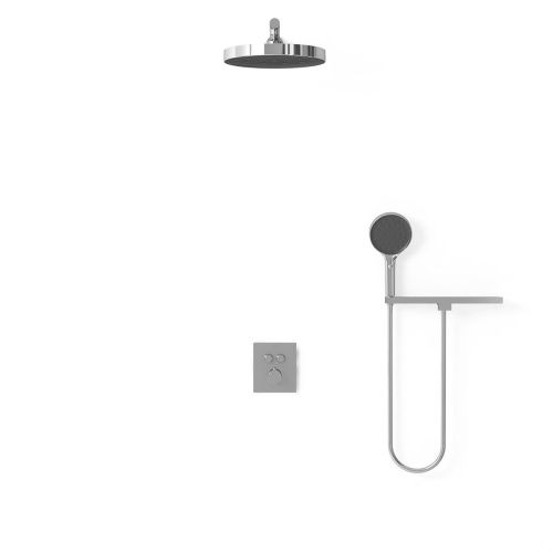 Душевая система Vincea VSFW-3I21T2RCH встраиваемая в стену цвет хром с термостатом - фото 2