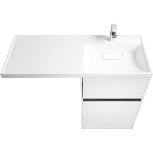 Тумба под раковину Aquaton Лондри 1A235901LH010 60х50 подвесная цвет белый - фото 2