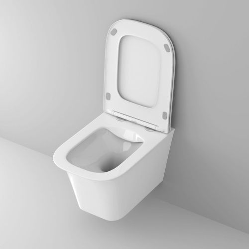 Унитаз подвесной Grossman Classic GR-4463S белый с сиденьем микролифт безободковый каскадный смыв - фото 4