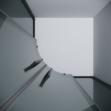 Душевой уголок Grossman Cosmo 301.K33.02.9090.21.10 90х90 стекло тонированное профиль черный без поддона