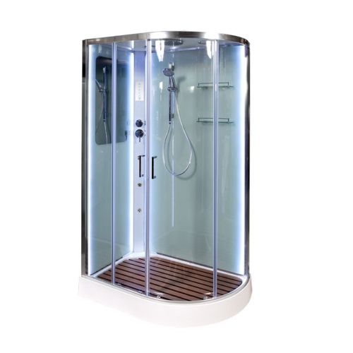 Душевая кабина AvaCan A102LLED+GM 120х80 асимметричная с крышей ориентация левая - фото 3