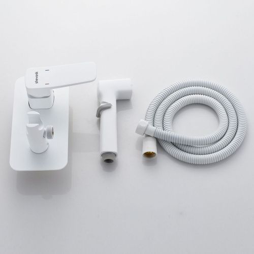 Гигиенический душ со смесителем Shevanik S9905C белый - фото 4