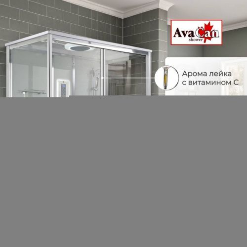 Душевая кабина AvaCan V V5017LED 170х90 прямоугольная с крышей ориентация универсальная - фото 2