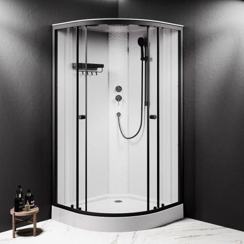 Душевая кабина Am.Pm X-Joy W94C-401-100BT 100х100 четверть круга без крыши ориентация универсальная - фото 3
