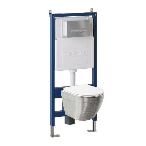 Инсталляция + кнопка смыва + унитаз Grossman Pragma 97.4455SWS.03.110 - фото 2