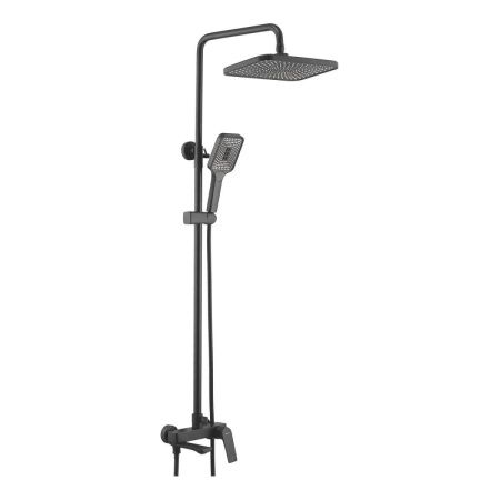 Душевая стойка Shevanik S9136H настенная цвет черный