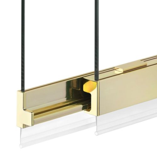 Душевая шторка на ванну New Trendy Sensi P-0101 85х150 стекло прозрачное профиль золото ориентация универсальная - фото 2