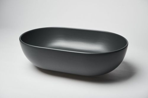 Раковина из сантехнического фарфора Galassia Dream 7308NEMT 60х40 накладная цвет черный - фото 5