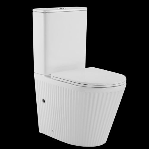 Унитаз напольный с бачком CeramaLux TR2175 белый с сиденьем микролифт смыв торнадо - фото 4