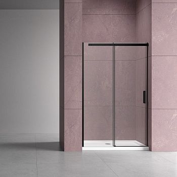 Душевая дверь Vincea Dice VDS-4D140CLB 140х200 стекло прозрачное профиль черный