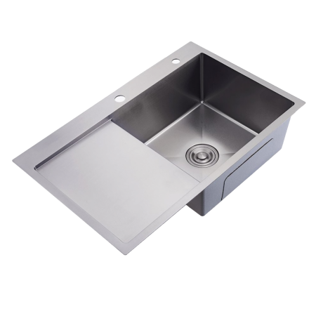 Кухонная мойка Splenka S704.7850.05 80х50 цвет серый поверхность матовая