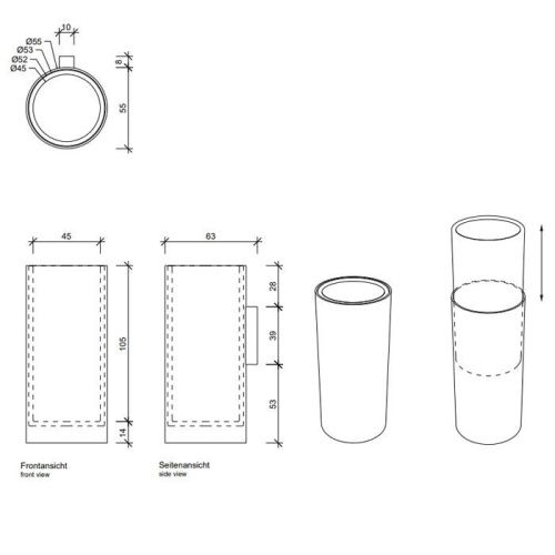 Стакан Decor Walther Mikado 522660 - фото 2