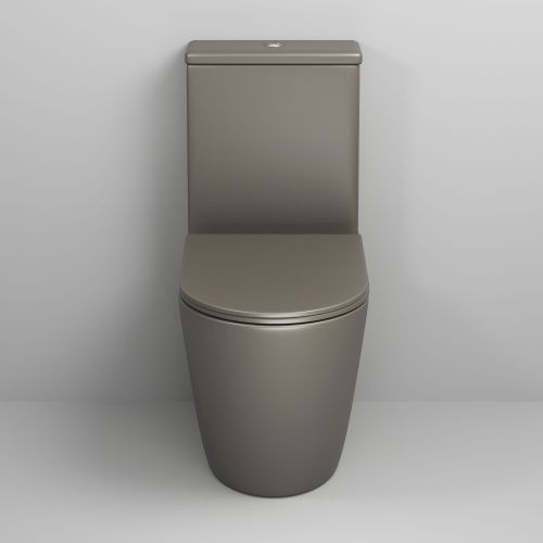 Унитаз напольный с бачком Grossman Color GR-4480GSMS зеленый с сиденьем безободковый каскадный смыв - фото 3