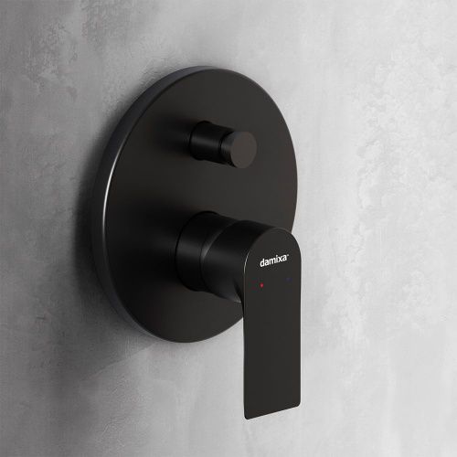 Смеситель для ванны и душа Damixa Apollo 477100300 встраиваемый в стену черный - фото 5