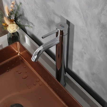 Смеситель для раковины Gid Cascada SS096CHD на столешницу хром