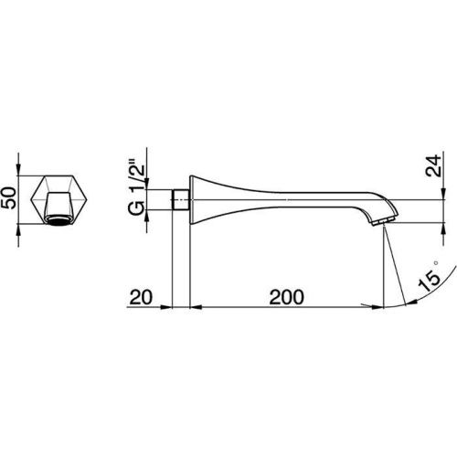 Излив Cisal Cherie CE00024024 золото - фото 2