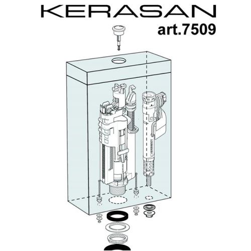 Механизм слива Kerasan 750991
