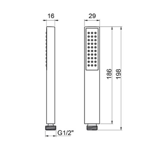 Душевая лейка Almar Thin E082094.CR цвет хром - фото 2