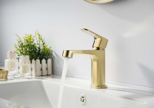 Смеситель Aquatek Оберон AQ1210BG на раковину золото - фото 3