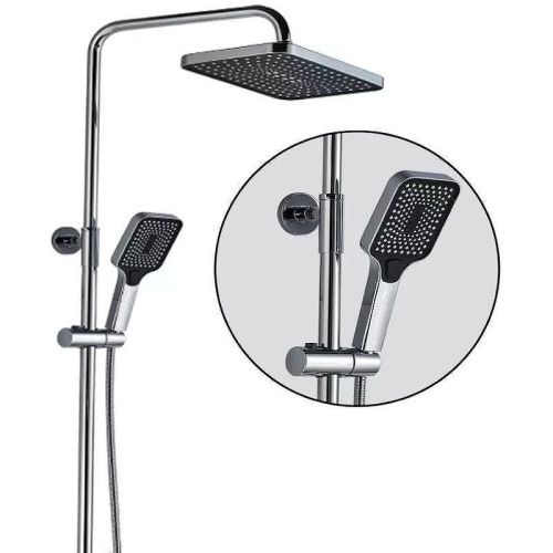 Душевая стойка ALMAes GaLaxy SDI-1803 настенная цвет хром с термостатом - фото 5