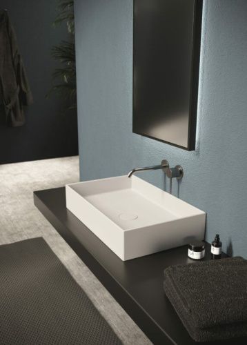 Раковина керамическая Alice Hide 31130101 60х40 накладная цвет белый без отверстий под смеситель - фото 2