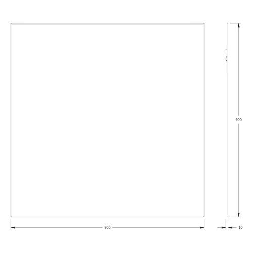 Зеркало Evoform Standard BY 0228 90х90 подвесное - фото 2