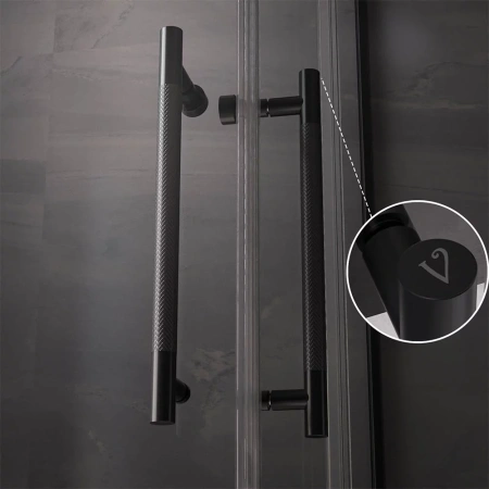 Душевой уголок Veconi Premium Trento PTC20-B-11090-01-C4 110х90 стекло прозрачное профиль черный без поддона