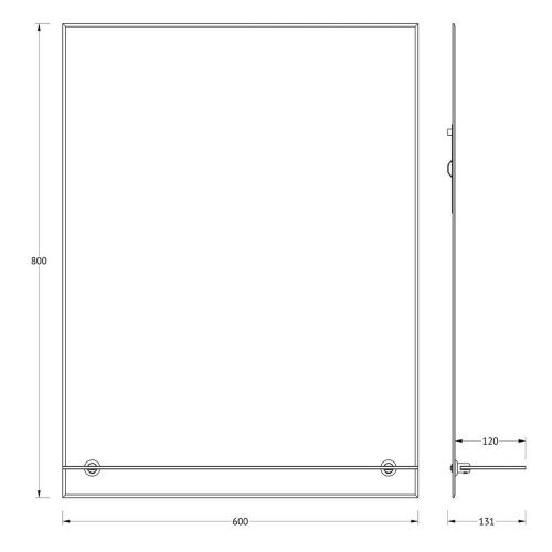 Зеркало Evoform Attractive BY 0506 60х80 подвесное - фото 2