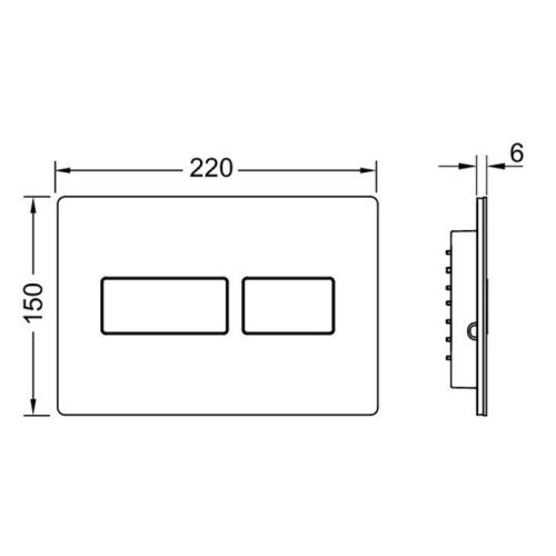 Клавиша смыва механическая Tece TECESolid 9240416 цвет черный - фото 2