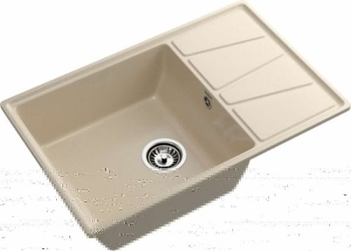 Кухонная мойка Granfest Vertex V-780L кашемир 80х50 цвет бежевый поверхность матовая - фото 2