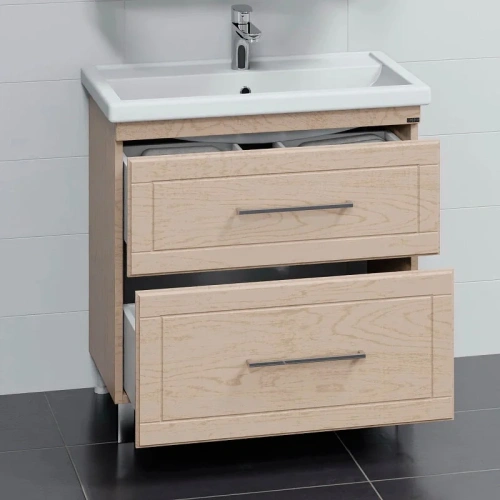 Тумба под раковину СанТа Венера 221016 80х40 напольная цвет бежевый - фото 3