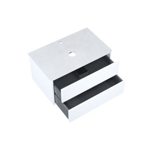 Тумба под раковину Iddis Aiger AIG80W0i95K 80х50 подвесная цвет белый - фото 3