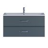Тумба под раковину Uperwood Foster 291020524 100х50 подвесная цвет серый