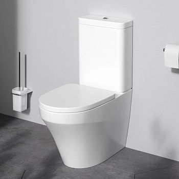 Унитаз напольный с бачком Am.Pm Inspire C508607WH белый без сиденья душевой смыв