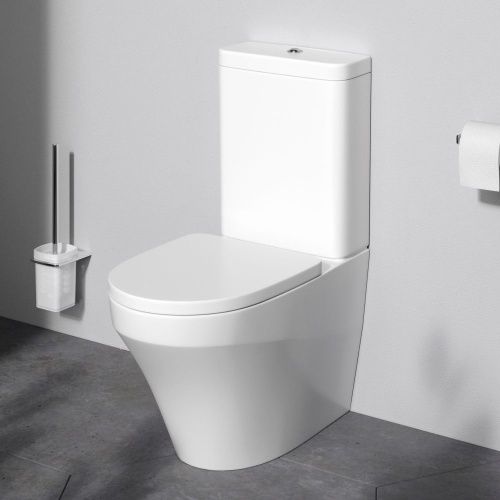 Унитаз напольный с бачком Am.Pm Inspire C508607WH белый без сиденья душевой смыв