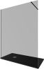 Душевая перегородка Allen Brau Infinity 3.21034.BBA.T 160х200 стекло тонированное профиль черный