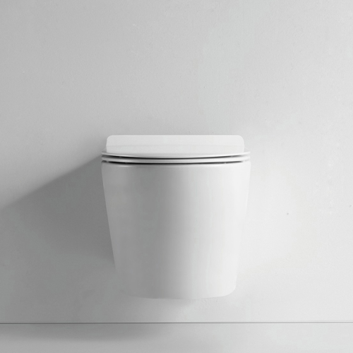 Унитаз подвесной Iberica Blanca Burgos mini IB.BRM.234.1B1 белый с сиденьем микролифт безободковый смыв торнадо - фото 3