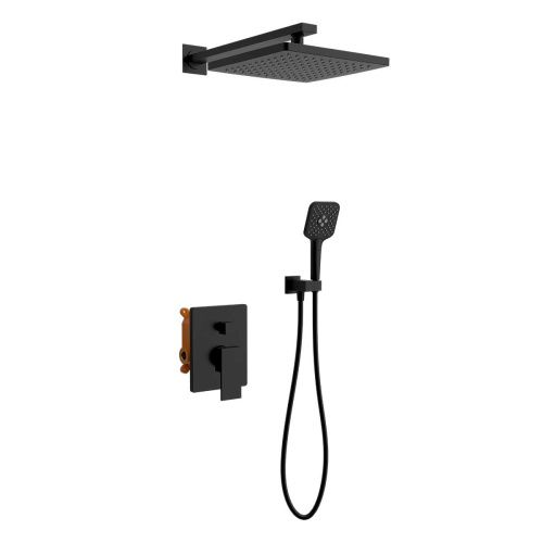 Душевая система Vincea Next VSFW-1N1MB встраиваемая в стену цвет черный - фото 2