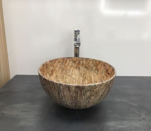 Раковина из сантехнического фаянса CeramaLux 489 30х30 накладная цвет многоцветный без отверстий под смеситель - фото 4