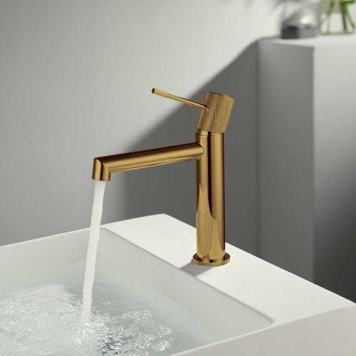 Смеситель Vincea Desire VBF-1D1BG на раковину золото