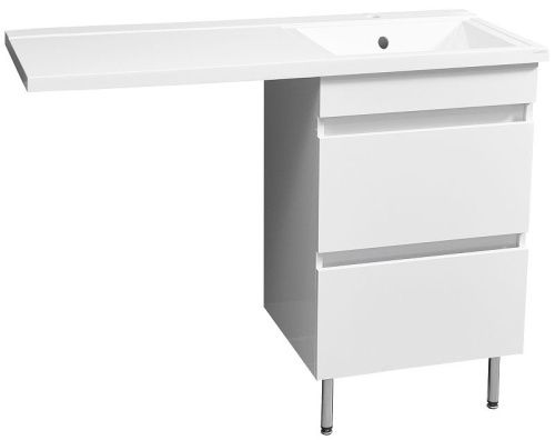 Тумба под раковину Stella Polar Мадлен SP-00000474 40х50 напольная цвет белый - фото 3