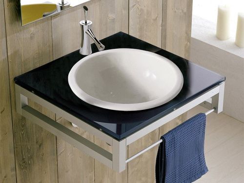 Раковина из сантехнического фаянса Scarabeo Lavabi D Arredo 8020 30х30 встраиваемая цвет белый - фото 2