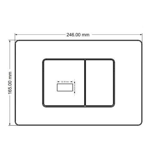 Клавиша смыва сенсорная Abber AC0122SMW цвет белый - фото 4