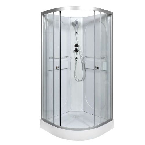 Душевая кабина AvaCan L608N 80х80 четверть круга без крыши ориентация универсальная - фото 2