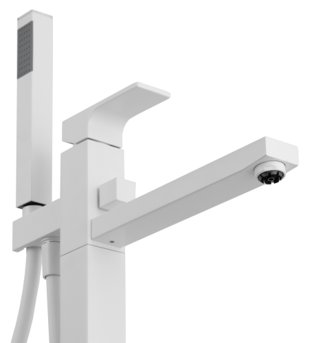 Смеситель для ванны Remer Absolute AU08BO напольный белый - фото 3