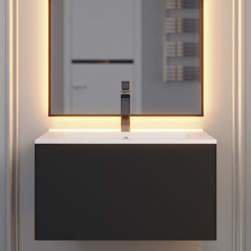 Тумба с раковиной Uperwood Parma Premium 39330205461 70х50 цвет черный - фото 5