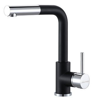 Смеситель для кухни Paulmark KASSEL Ka214311-401 на мойку черный/хром