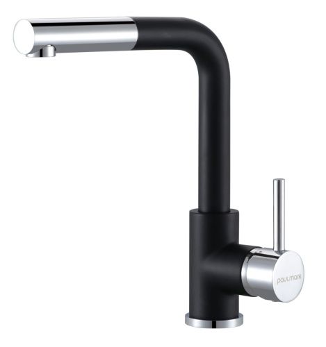Смеситель для кухни Paulmark KASSEL Ka214311-401 на мойку черный/хром