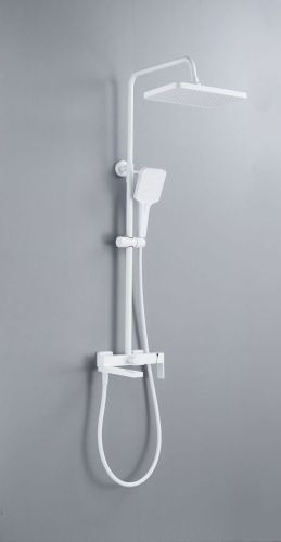 Душевая стойка Knotlor KN-23/WY настенная цвет белый - фото 4