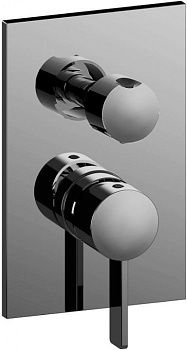 Смеситель для душа Paffoni Rock RO018ST/M встраиваемый в стену нержавеющая сталь